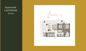 Floor plan of The Arthouse, Saadiyat Island, showcasing 1-3 bedroom apartments and two exclusive 5-bedroom duplex sky villas for rent and sale by NAS Luxury Real Estate, Abu Dhabi