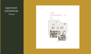 Floor plan of The Arthouse, Saadiyat Island, showcasing 1-3 bedroom apartments and two exclusive 5-bedroom duplex sky villas for rent and sale by NAS Luxury Real Estate, Abu Dhabi