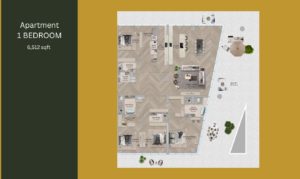 Floor plan of The Source Terraces at Saadiyat Island, detailing luxury apartments for rent and sale by NAS Luxury Real Estate, Abu Dhabi