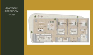 Floor plan of Mamsha Gardens, Saadiyat Island, detailing 1–3 bedroom apartments and 2–3 bedroom townhouses for rent and sale by NAS Luxury Real Estate, Abu Dhabi.