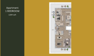 Floor plan of The Source Terraces at Saadiyat Island, detailing luxury apartments for rent and sale by NAS Luxury Real Estate, Abu Dhabi