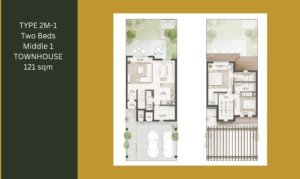 Floor plan of Carmona at Bloom Living Zayed City Abu Dhabi