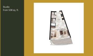 Floor plan of Jacob & Co. Beachfront Living by Ohana