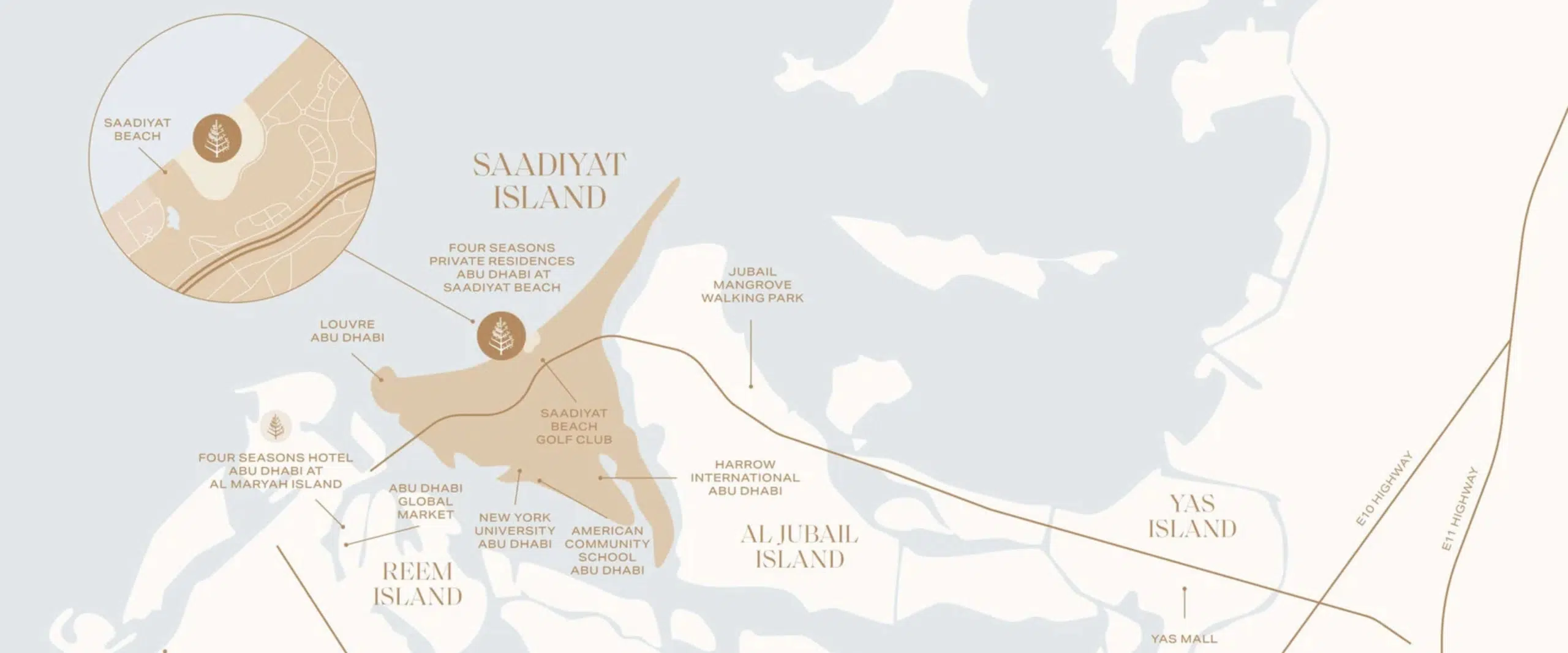 Генеральный план Four Seasons Saadiyat Beach Residences