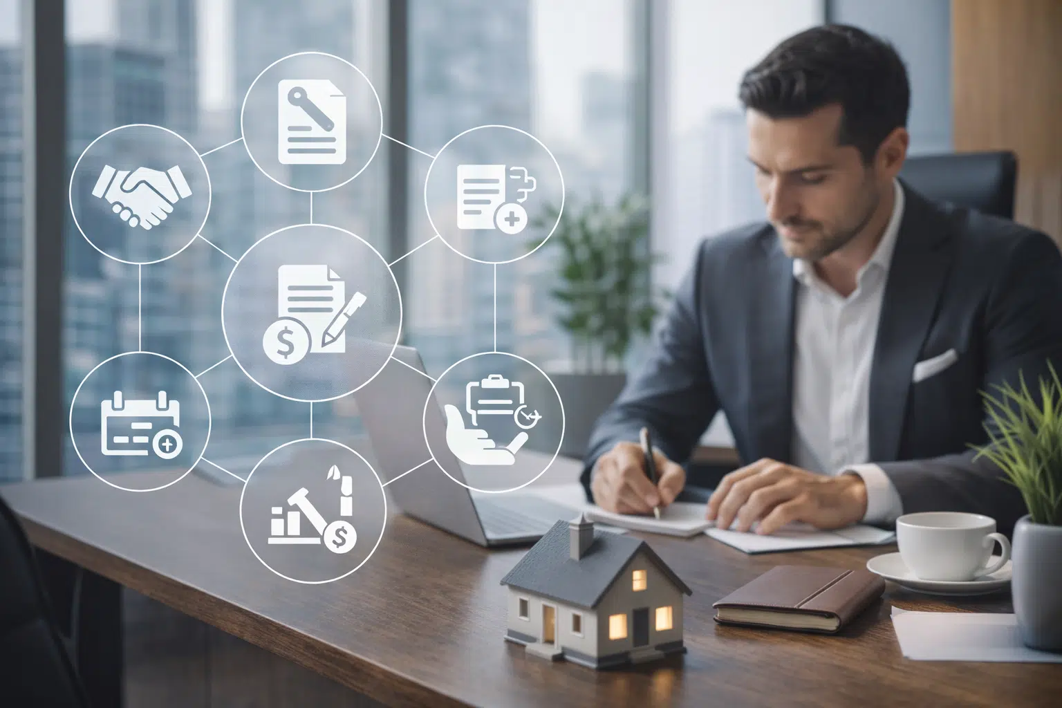 Modern property manager handling leasing, rent collection, and tenant management for Abu Dhabi property management services