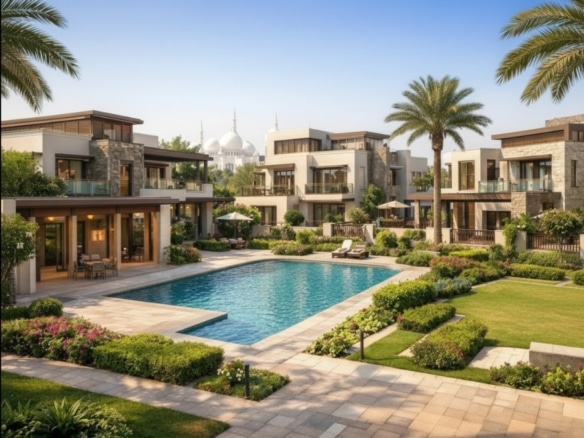 فلل للإيجار في مجمع سكني في أبوظبي