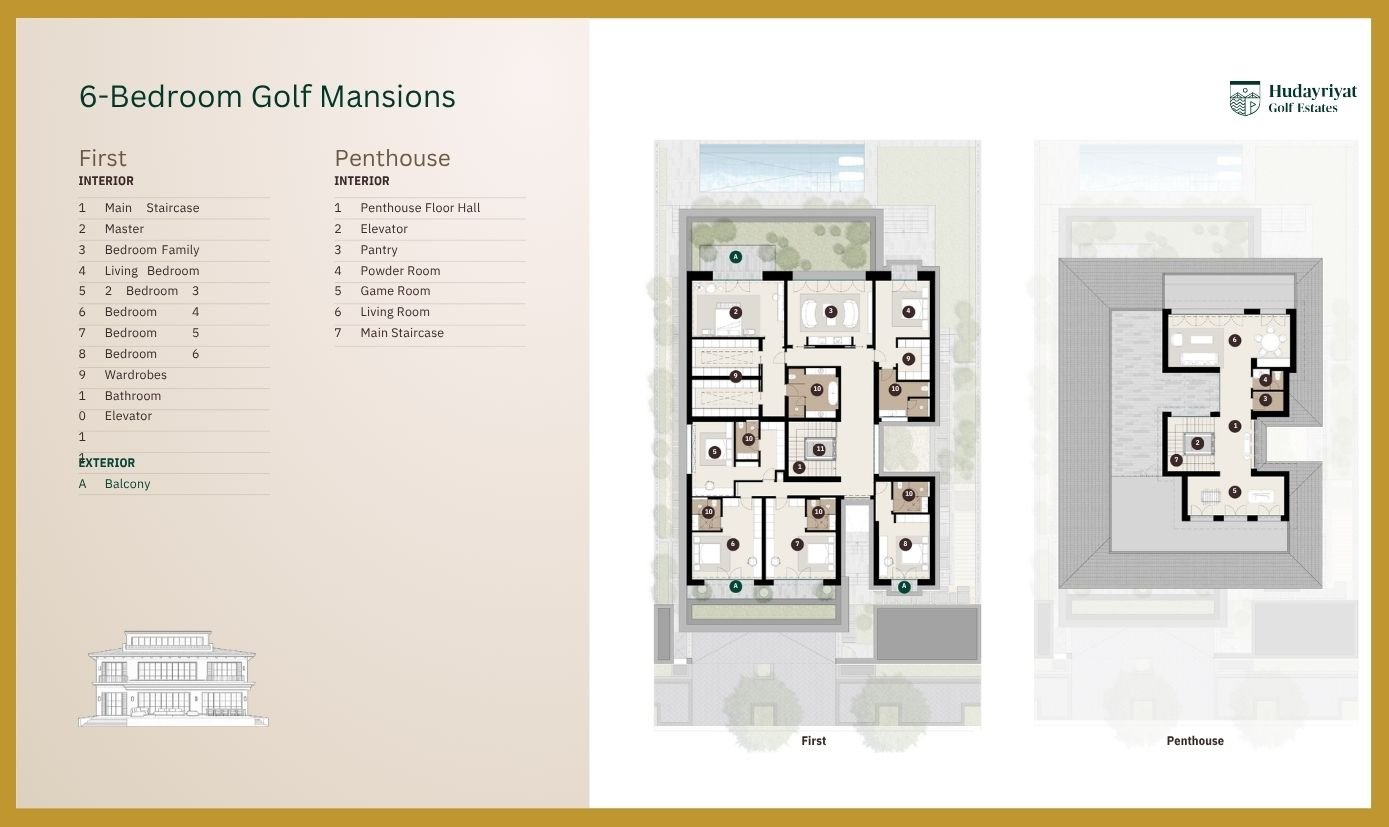 Hudayriyat Golf Estates floor plan