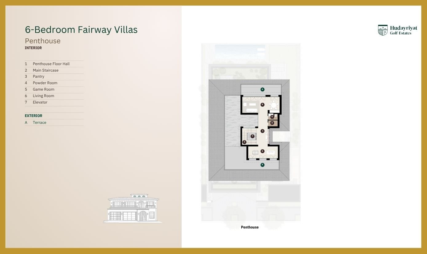 Hudayriyat Golf Estates floor plan