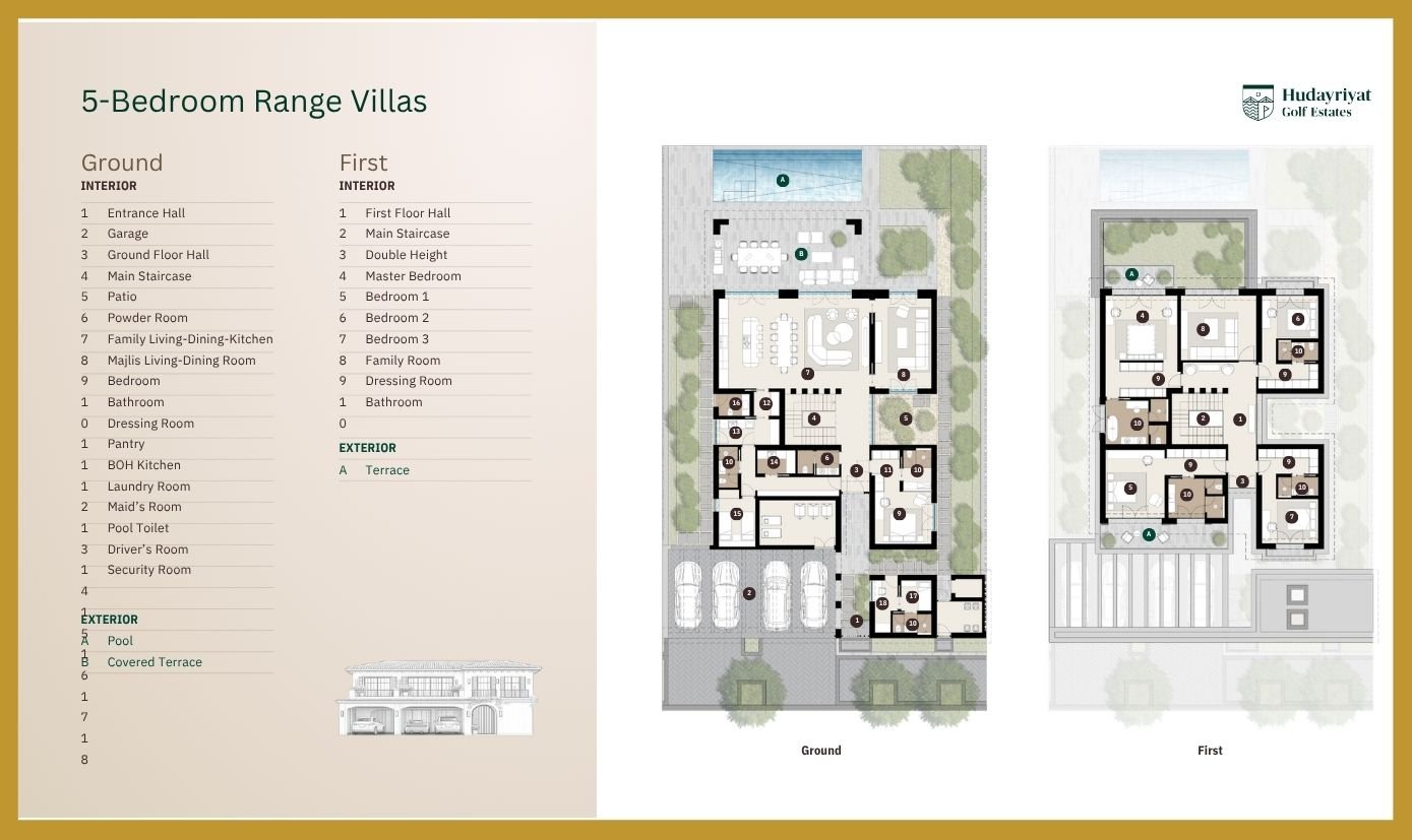 Hudayriyat Golf Estates floor plan