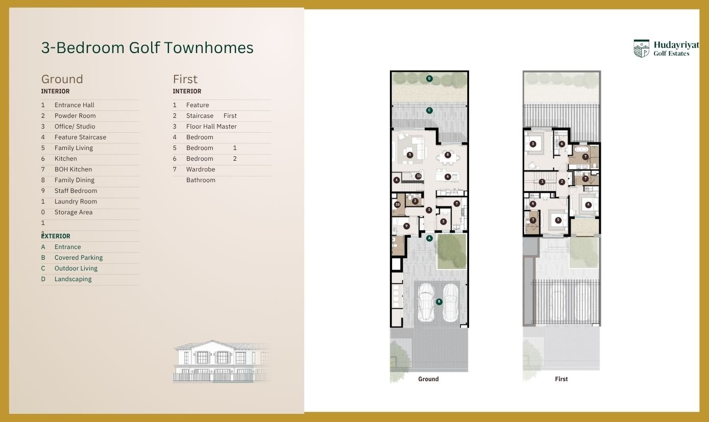 Hudayriyat Golf Estates floor plan