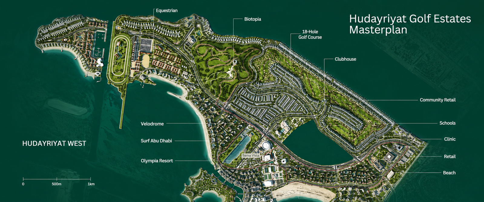 Hudayriyat Golf Estates Masterplan