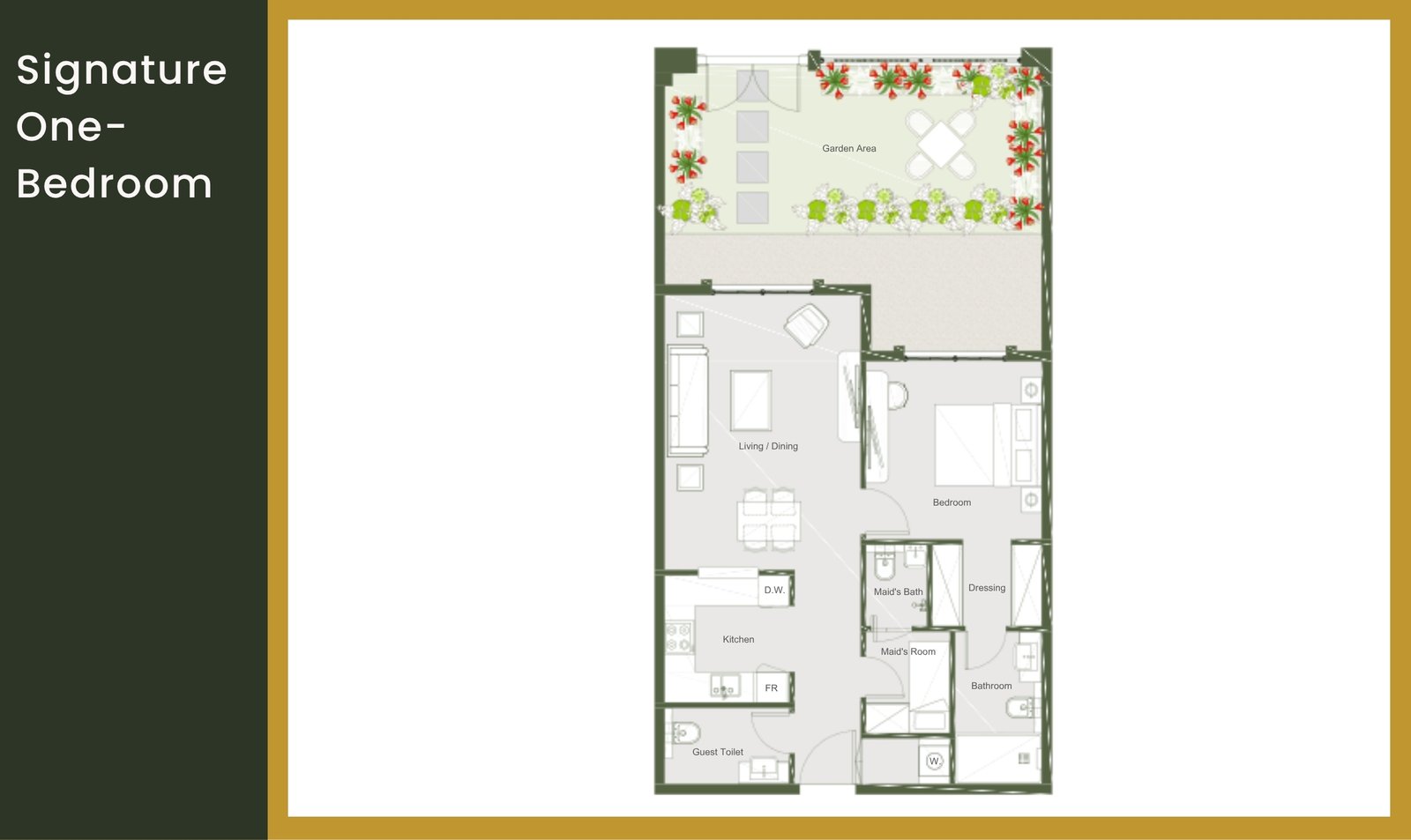 Bab Al Qasr Garden Residence 65 Floor plan
