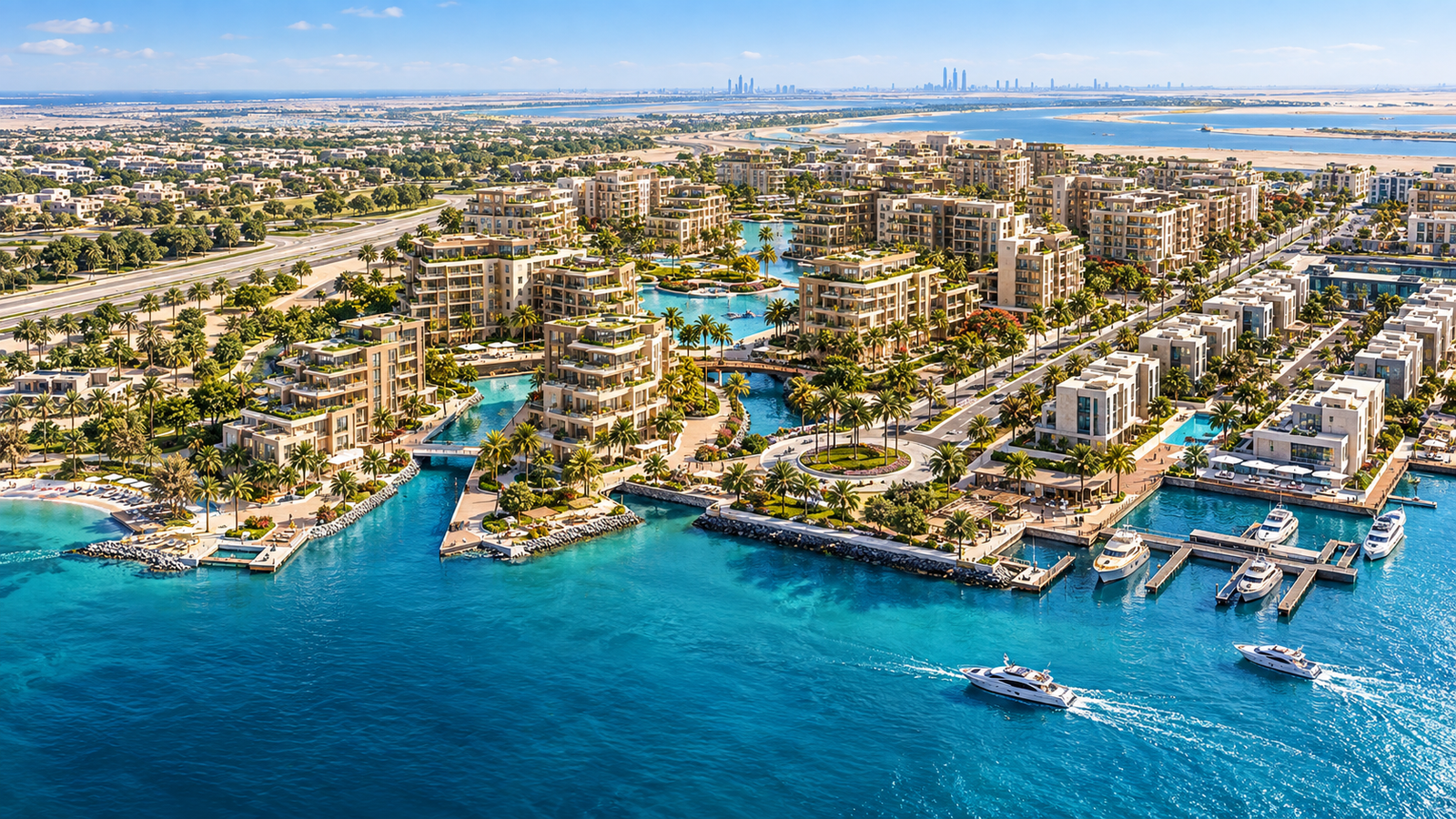 The Wadi Abu Dhabi luxury waterfront community near Yas Island